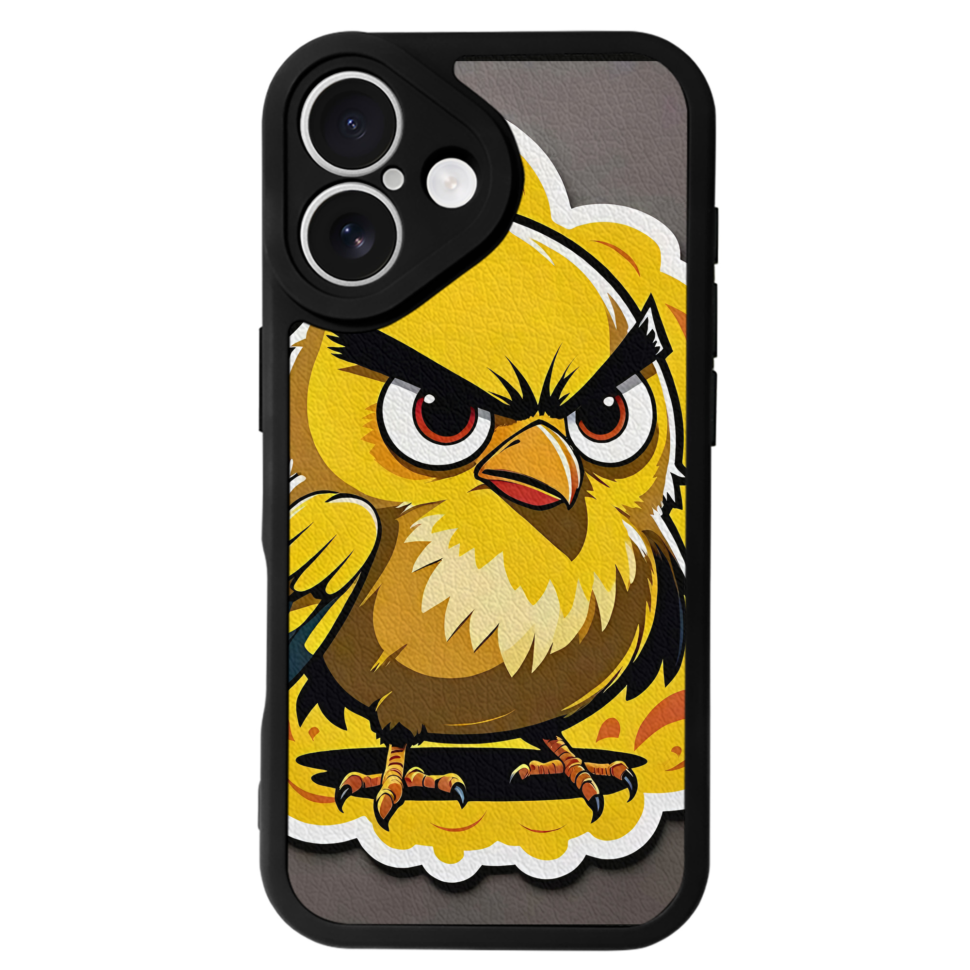 （画像用） Angry Birds アングリーバード 【iPhone 16シリーズ対応】シリコンスマホケース（レザー調） 材質：シリコン
